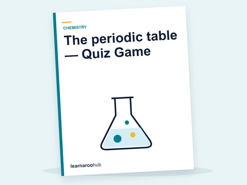 The periodic table — Quiz Game — quiz cover