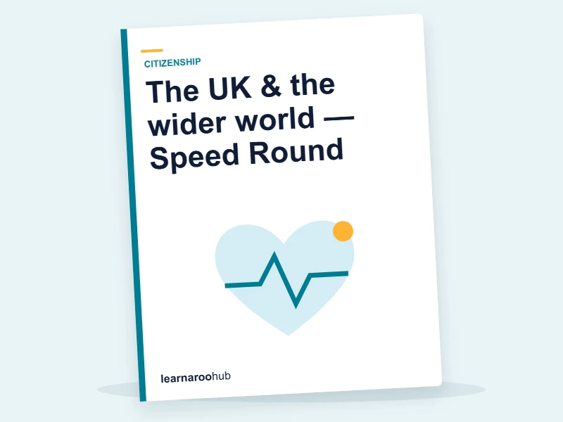 The UK & the wider world — Speed Round — quiz cover