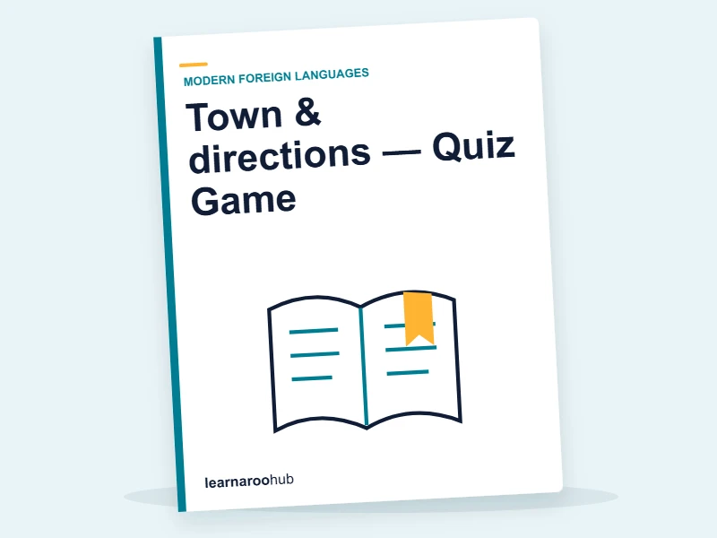 Town & directions — Quiz Game — quiz cover