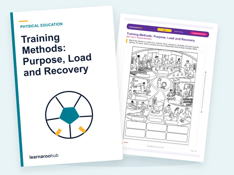 Training Methods: Purpose, Load and Recovery — colouring sheets cover