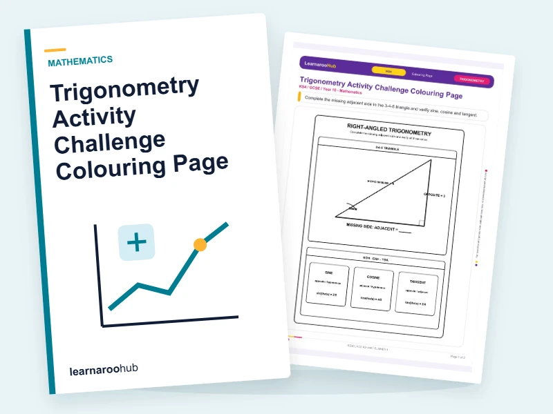 Trigonometry Activity Challenge Colouring Page — colouring sheets cover