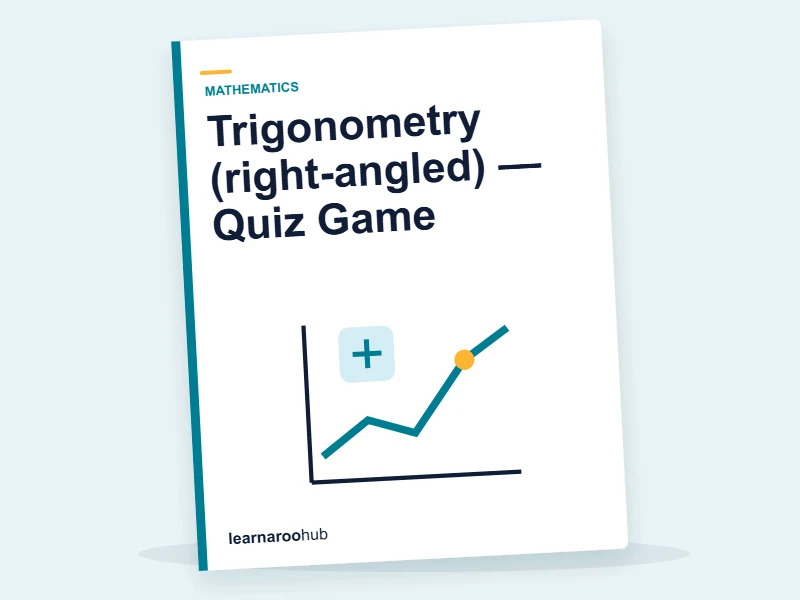 Trigonometry (right-angled) — Quiz Game — quiz cover