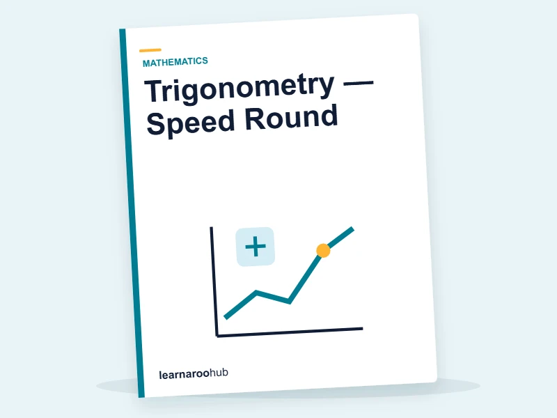 Trigonometry — Speed Round — quiz cover