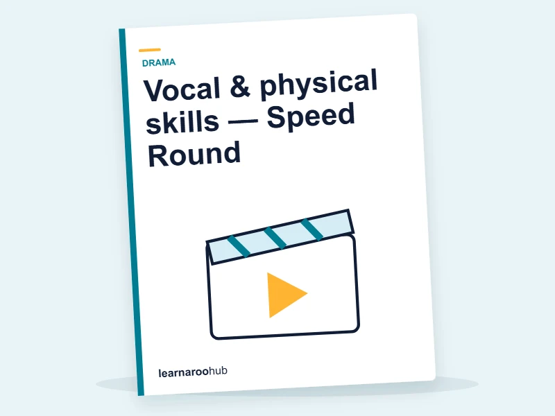 Vocal & physical skills — Speed Round — quiz cover