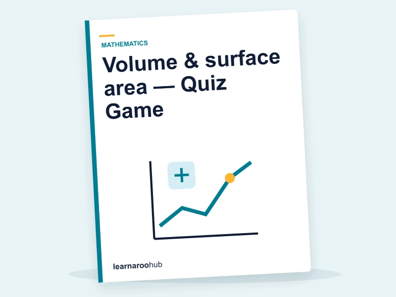 Volume & surface area — Quiz Game — quiz cover