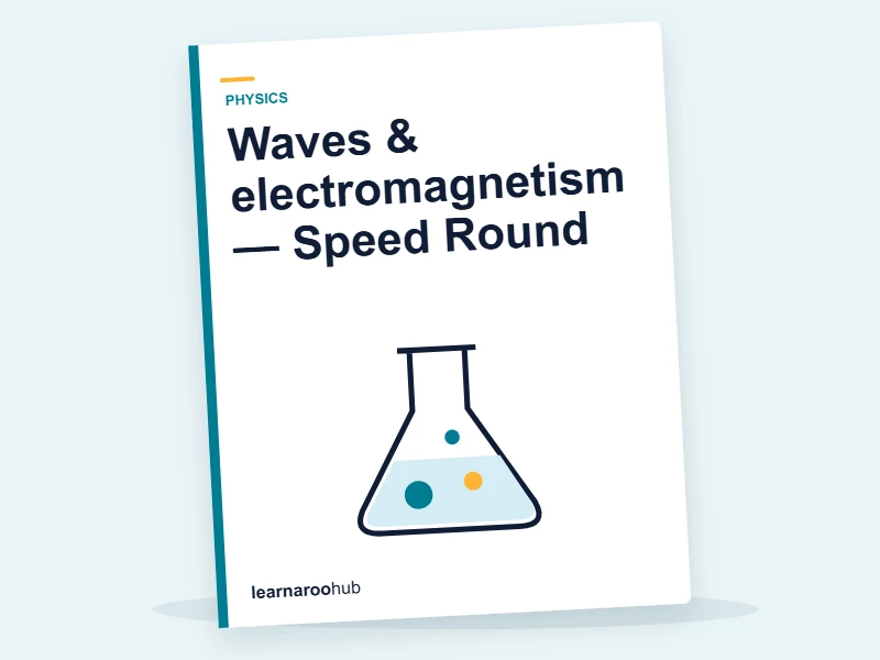 Waves & electromagnetism — Speed Round — quiz cover