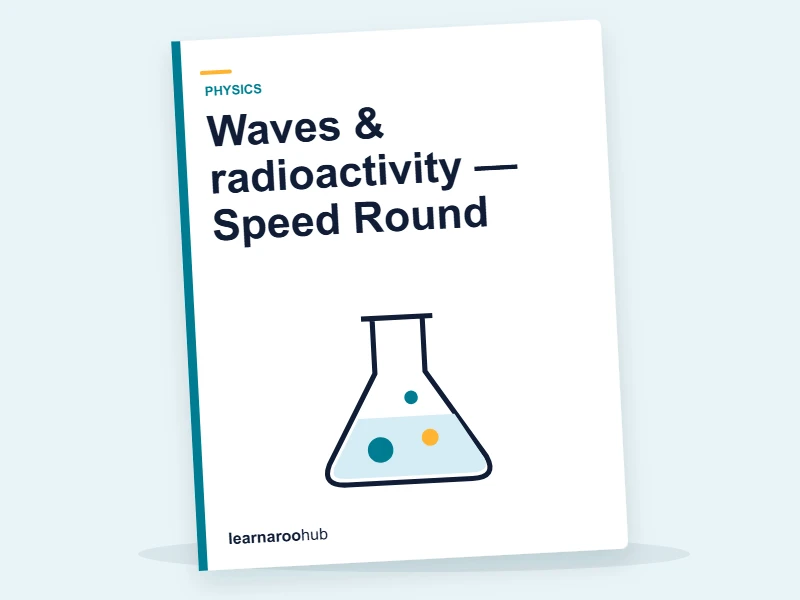 Waves & radioactivity — Speed Round — quiz cover