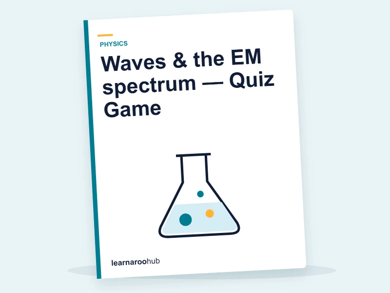 Waves & the EM spectrum — Quiz Game — quiz cover