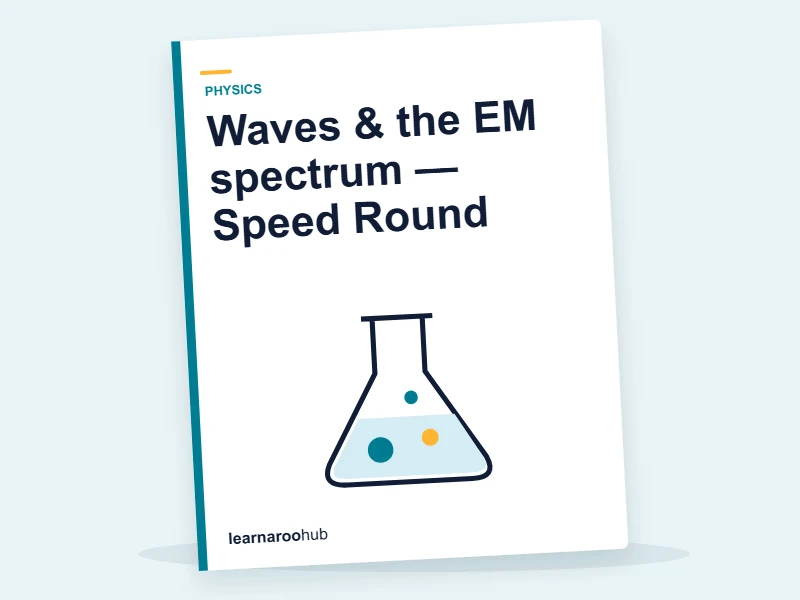 Waves & the EM spectrum — Speed Round — quiz cover