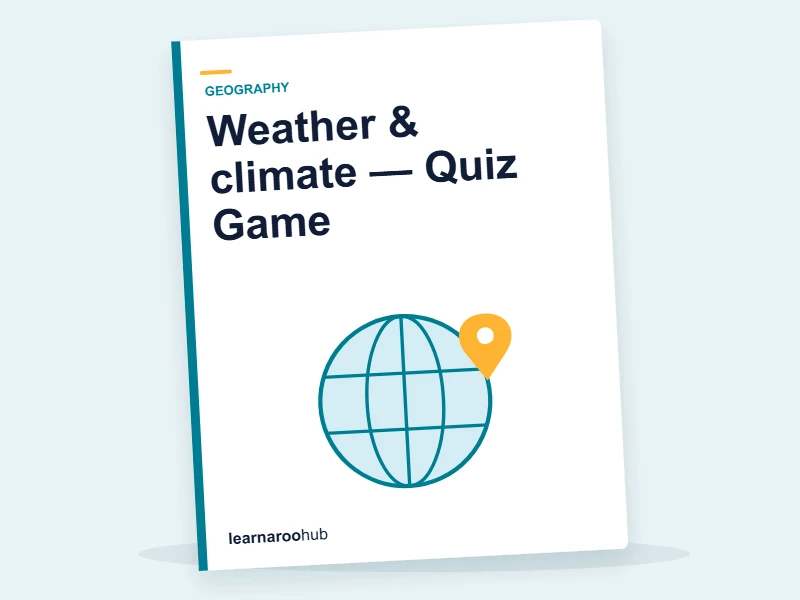 Weather & climate — Quiz Game — quiz cover