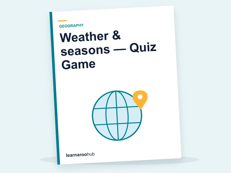 Weather & seasons — Quiz Game — quiz cover