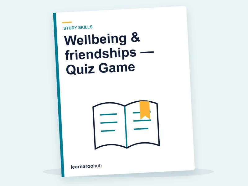 Wellbeing & friendships — Quiz Game — quiz cover