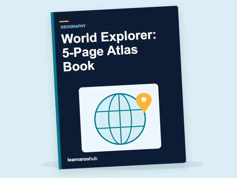 World Explorer: 5-Page Atlas Book — activity book cover