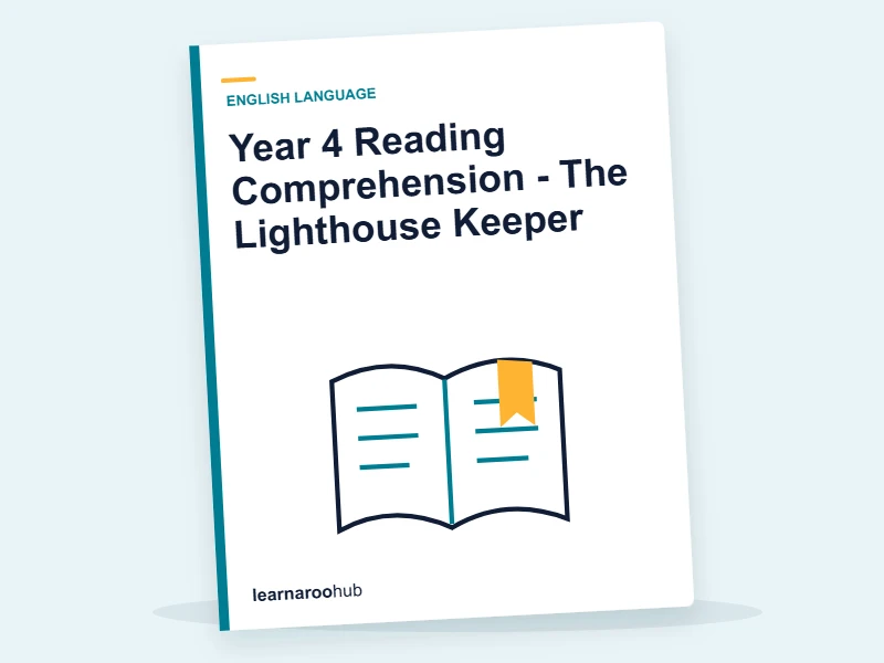 Year 4 Reading Comprehension - The Lighthouse Keeper — printable / pdf cover