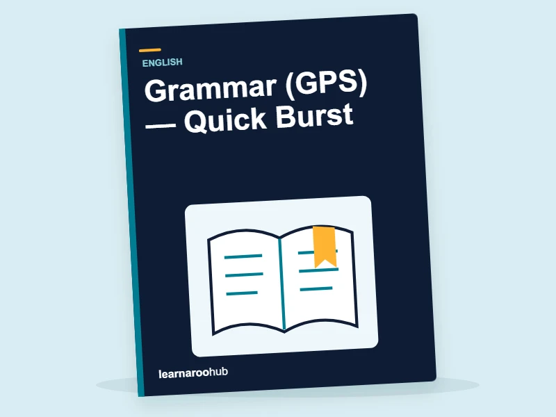 Year 6 SATs English: Grammar (GPS) — Quick Burst — activity book cover