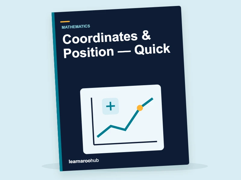 Year 6 SATs Maths: Coordinates & Position — Quick — activity book cover
