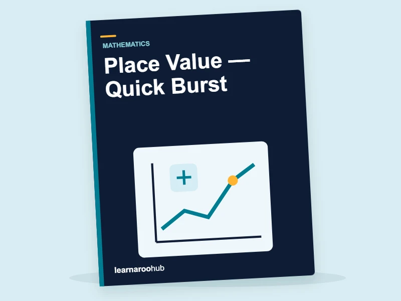 Year 6 SATs Maths: Place Value — Quick Burst — activity book cover