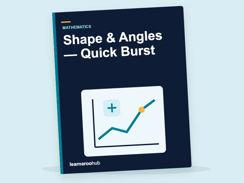 Year 6 SATs Maths: Shape & Angles — Quick Burst — activity book cover